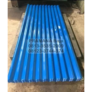 Atap Spandek Pasir Warna Biru Tebal 0.30 mm