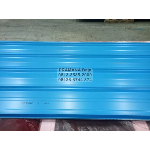 Atap Spandek Pasir Warna Biru Tebal 0.40 mm