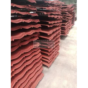 Atap Spandek Pasir Warna Merah Tebal 0.40 mm