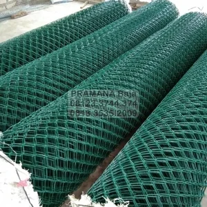Green PVC Coated Harmonica Wire 2.7 mm Hole 50x50 mm Surabaya