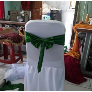 Sarong Chair With Green Band Accents