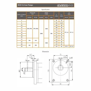 Jaguar HGP-3A Hidrolik Gear Pump 