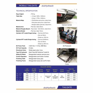 Dutzhydraulic Mobil Tail Gate - Lift Hidrolik
