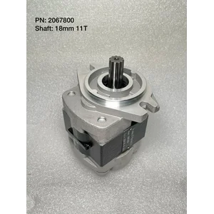 Pompa Hidrolik Gear Pump Commercial 2067800 Shaft 18mm 11T untuk Sparepart Forklift dan Alat Berat