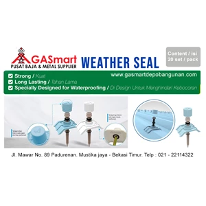 Roofing weather seal bolts