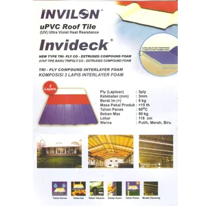 Atap Upvc Invideck 3 Ply Tebal 2.5 Mm
