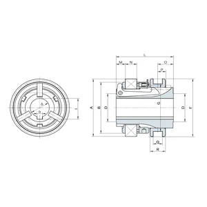 Dry Type Multiple Disc Mechanical Clutch. Ogura Clutch Co Ltd. Type : DS504TL. 