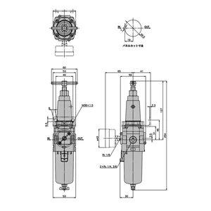 Filter Regulator. SMC. type : AW30-02G-1-X2152