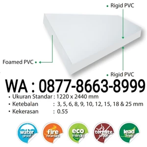 Papan Pvc Board Premium Import Pengganti Papan Kayu Size 1220 mm x 2440 mm