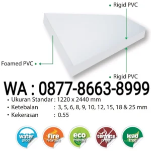 Papan Pvc Board Premium Import - Pengganti Papan Grc Board