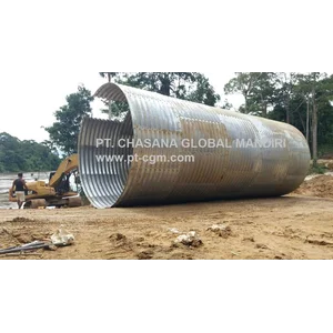 Pipa Gorong Gorong Corrugated Steel Pipe type Multi Plate Pipe