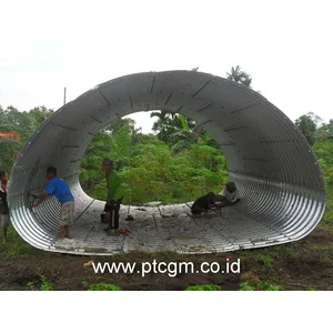Pipa Gorong Gorong /Corrugated Steel Pipe type Multi Plate Pipe Arches