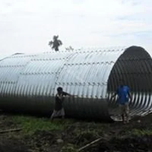 Pipa Gorong Gorong /Corrugated Steel Pipe type Multi Plate Pipe Arches