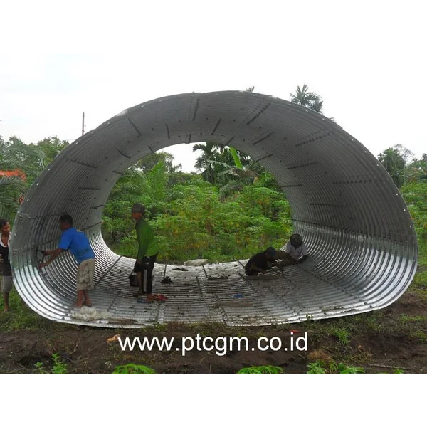 Pipa Gorong Gorong /Corrugated Steel Pipe type Multi Plate Pipe Arches