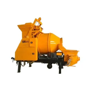 Mesin Pengaduk Beton dan Semen Trailer concrete mixer pump seri JBT40-10 30S