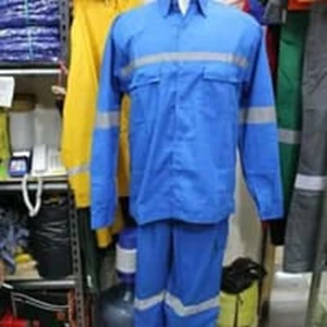 Project Safety Uniform / Shirt Safety Pants Material American DRILL Blue - Blue M