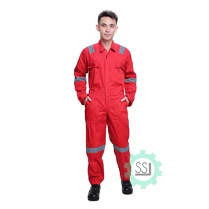Wearpack Seragam Baju Safety Merah M