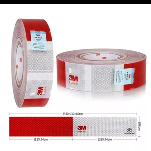 Original 3M Sticker Reflective Scotlight Merah Putih 3M