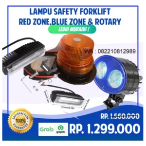 Lampu Rotary Safety Alat Berat Redzone Blue Zone 