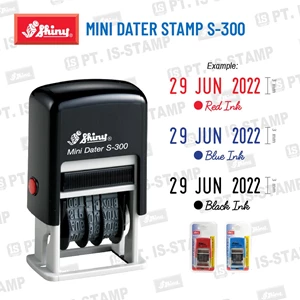 Stempel Tanggal Shiny Mini Dater Stamp S-300