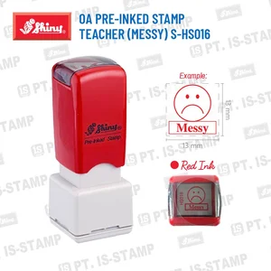 Shiny Oa Pre-Inked Stamp Teacher (Messy) S-Hs016