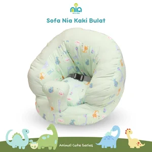 NIA Baby Sofa Learn to Sit Sofa Nia Round Legs + Safety Belt - Baby Chair