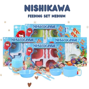 Perlatan Makan Bayi Set Nishikawa Ukuran Tanggung Alat Makan Bayi