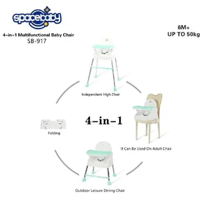 Permai - Spacebaby Multifunctional Baby Chair SB 917 - Portable Baby & Toddler Dining Chair