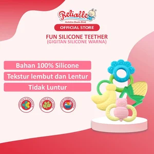 Permai - Reliable Gigitan Bayi Fun Silicon Teether BPA Free - Teether Gigitan Bayi Karakter Buah Hewan Silicone