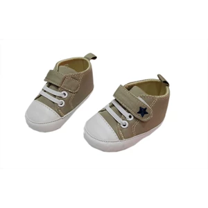 Baby Mc Prewalker Baby Shoes - Brown Stars