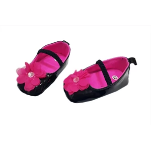 Sepatu Bayi Prewalker Baby Mc - Black Pink Flower
