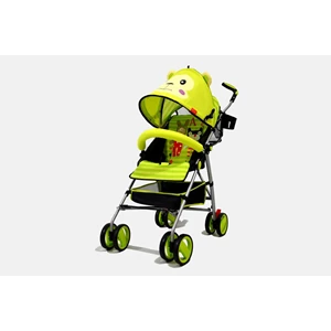 Produk dan Peralatan Bayi Kereta Dorong Stroller Baby L'abeille - Buggy Green