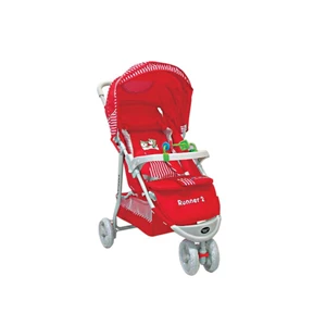 Produk dan Peralatan Bayi Kereta Dorong Stroller Baby Pliko - Runner 2 Red