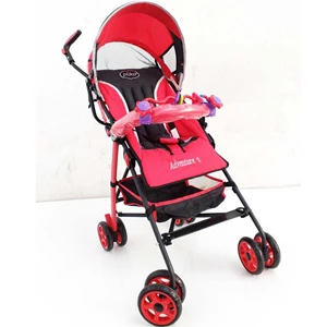 Produk dan Peralatan Bayi Kereta Dorong Stroller Baby Pliko - Adventure Red