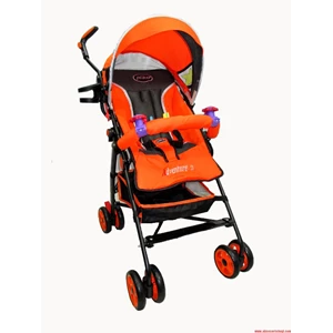 Baby Pliko Stroller Baby Stroller Products and Equipment - Adventure Orange