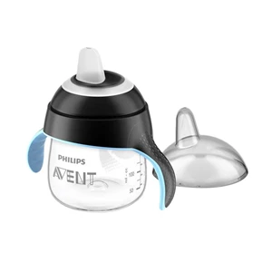 Baby Products and Equipment Philips AVENT Baby Milk Bottle Spout Cup Sip No Drip 7oz / 200ml 6m + - Black