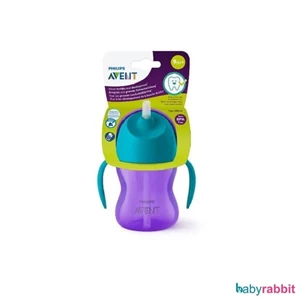 Baby Products and Equipment Philips Avent Bendy Straw Cup 200ml Baby Milk Bottle SCF796-01- Purple