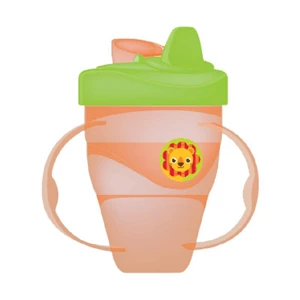 Baby Products and Equipment Baby Milk Bottles Baby Safe Cup Hard Spout 210 ml - Orange