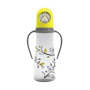 Baby Products and Equipment Baby Milk Bottles Baby Safe Feeding Bottle with Handle 250ml - Yellow