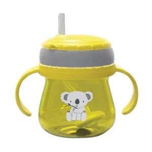 Baby Products and Equipment Baby Milk Bottles Baby Safe Feeding Cup Weighted Straw - Yellow