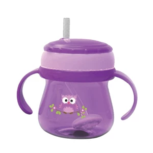 Baby Products and Equipment Baby Milk Bottles Baby Safe Feeding Cup Weighted Straw - Purple