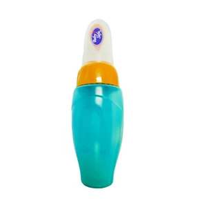  Baby Products and Equipment Baby Spoon Bottles Baby Safe Bottle Spoon Soft Squeeze JP029 - Green