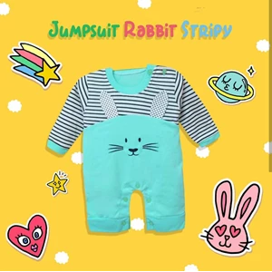 Baby Clothes Suit Baby Vinata Dev Eu - Jumpsuit Rabbit Stripy