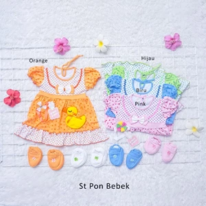 Setelan Pon Bebek Dress Anak-Setelan Bayi PonPon