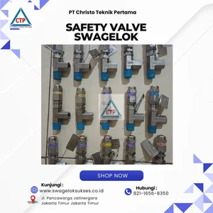  Safety Valve 1/2" Swagelok Original – Solusi Keamanan Fluida