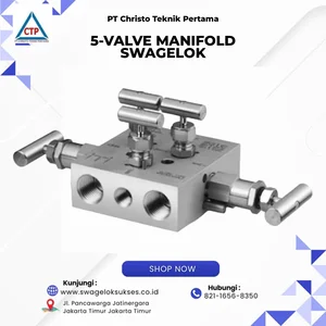 5 Valve Manifold Swagelok Original Stainless Steel – Instrument Manifold Valve Presisi untuk Pressure Transmitter