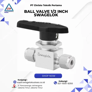 Ball Valve Swagelok 1/2 Inch Stainless Steel