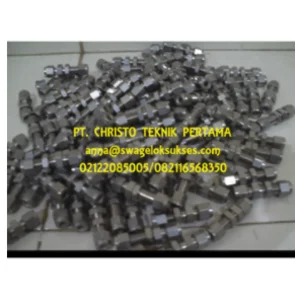 Bulkhead Union Swagelok Stainless Steel 1/4 Inch
