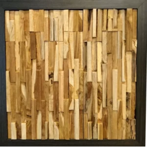 Erosion Teak Wall Cladding MKU-02