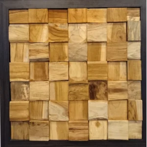 Erosion Teak Wall Cladding MKU-05